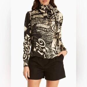 Secret Mission Joni Silk Blouse Size Small NWT $440